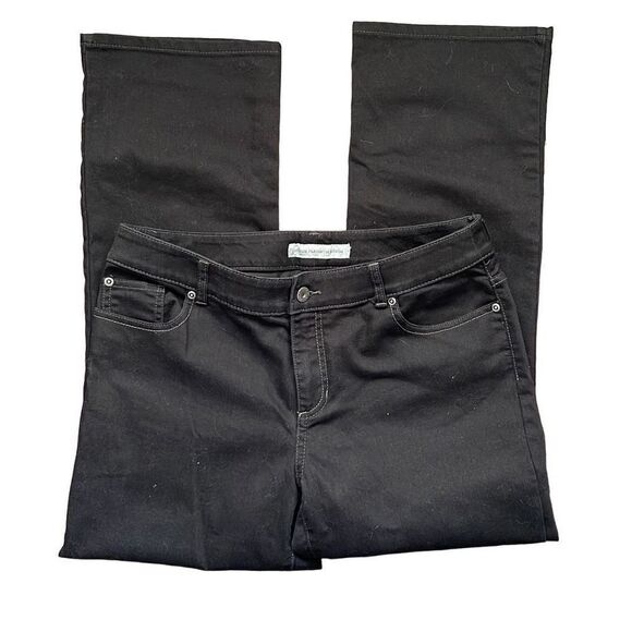 Chico's Platinum Denim Women’s Ultimate Boot Leg Stretch Black Size 2 Short/12 - Picture 4 of 10